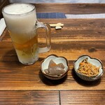 百雷 - お通し蒟蒻　切り干し大根