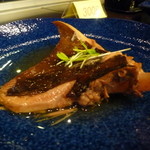 ホテル雲丹御殿 - カスベは淡白な味わい、それにしても大きい～