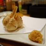 海の幸 美味 - （2014/8月）「田子産にんにくの丸揚げ」