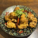 我恵你好 - 鶏のカラアゲ　辣子鶏唐辛子炒め