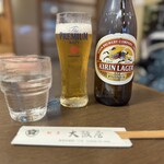 大阪屋 - まずはビール