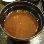 茂とん - この味噌汁はウマかった。