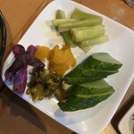 串焼き酒場 いっこん - おしんこ盛り合わせ