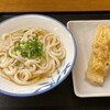 白川うどん - 冷かけ小　300円　イカ天　150円