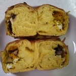 テコナ　ベーグルワークス - 小豆かぼちゃクリームチーズ