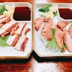 栄太郎 - 馬バラに馬タンの炙り♡