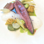 CYCLE by Mauro Colagreco - 鴨、そら豆、ラベンダー