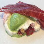 CYCLE by Mauro Colagreco - ルバーブ、生姜、パセリ