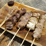 焼鳥 MOZU - おまかせ５本・塩。