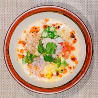 夏野菜と豚しゃぶの胡麻豆乳冷やし麺御膳