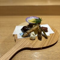 朧 - 前菜。滋賀の恵