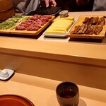 銀座 しのはら - 穴子　玉子真薯　鮪