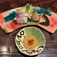 野口太郎 - しま味　甘エビ　胡麻味噌ラー油だれ