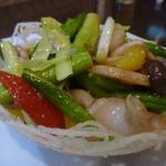 えん - 生金針菜、アスパラ、パプリカ、黄韮