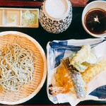 蕎麦廚 やなぎや - 十割そば　天付き