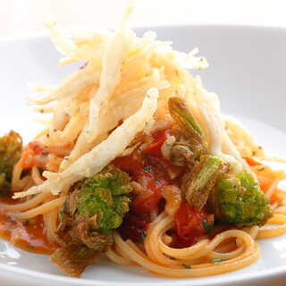 〆の温製パスタは15g～90gお好きな量をお選びください！