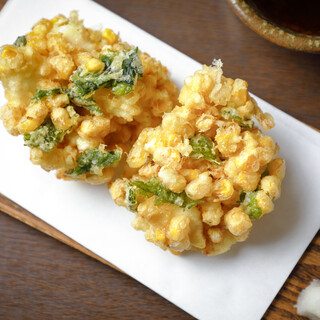 【夏期限定】夏野菜とうもろこしのかき揚げ