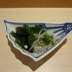 鮨 万代 - しらうおの突き出し