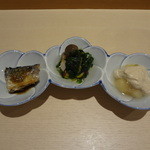 鮨 万代 - 前菜３種