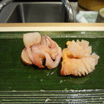 鮨 万代 - アカガイとヒモ