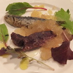 ワインレストラン ドミナス - アジとカタクチイワシのアミューズ