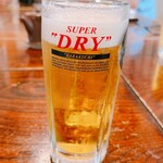 串幸 - 最初は生ビールで乾杯