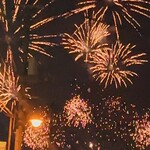 板蕎麦 香り家 - 帰り道、偶然車窓から花火がみえました！（≧∇≦）夏ですね✨