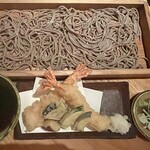 板蕎麦 香り家 - 天ぷらと板蕎麦のセット