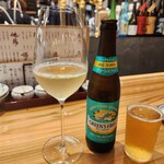 焼鳥 とり藤 - グラス白、勝沼、ちゃんとしてて嬉しい！！