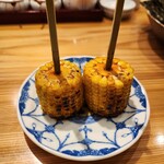 焼鳥 とり藤 - 季節限定！ジャイアントコーン焼き！めっちゃ香ばしくて美味！！
