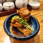 焼鳥 とり藤 - お通し　ホロホロに煮てある。これだけでテンション上がる！　