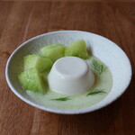ORAND - 貴味メロンとココナッツのブランマンジェ（1300円）