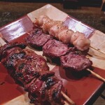 Kushiyaki Ba Chako - White Liver, Heart, Bonjiri