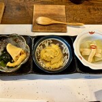 お食事処 たかえい - 先付け3種