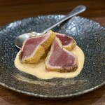 ドラゴン ショクドウ - カツオのレアカツ(本日のオススメ)