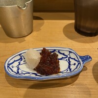 蛇の市 本店 - 筋子の粕漬け。漬かりすぎず未熟でもなく良い調子