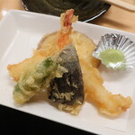 函館 海や - 海老と旬野菜の天ぷら