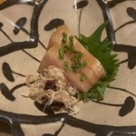 酒斎 伊とう - メカジキの辛子醤油漬け