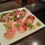 シュラスコ 肉寿司食べ放題 夜景肉バル サルーテジャポン - 