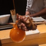 地葉はなれ - ちょうちん(ブレブレですみません)