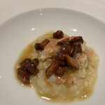 パトゥ - ④噴火湾産毛蟹とジロール茸のリゾット