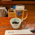 和風とんかつ とんき - 生ビール 500円