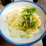 谷川米穀店 - うどん温+生卵