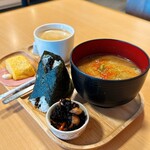 おにぎりカフェ よってこ米！！ - 料理写真:ドリンクセット　昆布