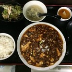 中国料理 四川屋 一創 - 麻婆豆腐ランチ“甘め”（上方から）