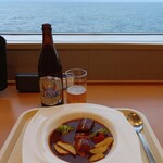 新日本海フェリー らべんだあ AKANE - 料理写真:ビーフシチュー 1500円・サッポロクラシック 750円