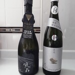 登酒店 - 右が茨城県の森嶋、左が風の森ALPHA2笊籬（イカキ）採り