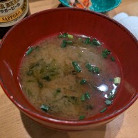 蛇の市 本店 - アオサの味噌汁