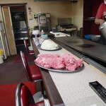 ステーキハウス 楽園 - 最初の段取りは慎重に…