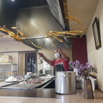 ステーキハウス 楽園 - 有名なパフォーマンス☆